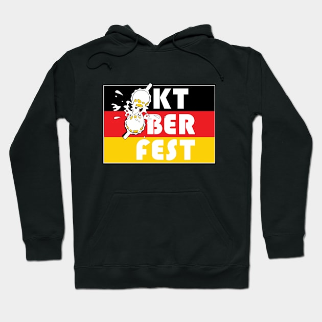 Oktoberfest German Beer Mugs 1 Hoodie by atomguy